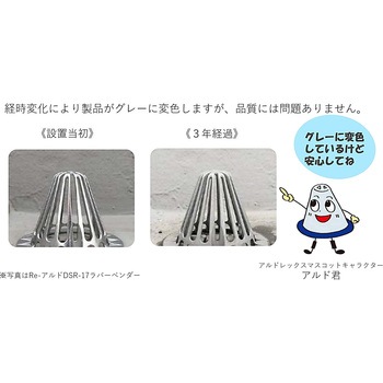 たて引きストレーナーキャップ(改修用)17型耐風圧仕様 屋上用 (環境配慮商品) アルテック