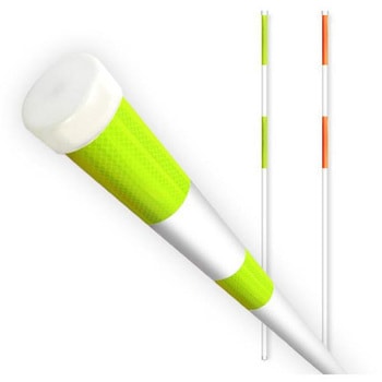 PX蛍光反射スノーポール 40-3PX型 イエローシート2 剣先なし 10本セット 安全機器