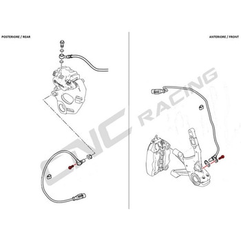 Speed sensor ABS screw M6x16 (1 pc) - Titanium Titanium - CNC Racing (シーエヌシーレーシング)