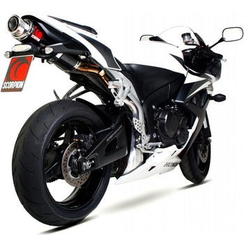 Stealth スリップオン カーボンファイバースリーブ eマーク Honda CBR 600 RR 2007 - 2012 Scorpion (スコーピオン)