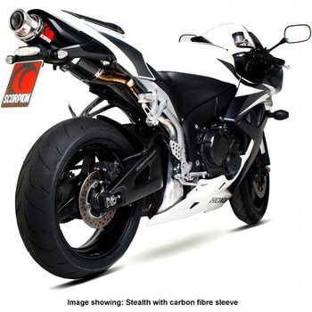 Stealth スリップオン チタンスリーブ eマーク Honda CBR 600 RR 2007 - 2012 Scorpion (スコーピオン)