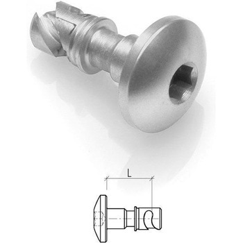 Steel Quick Fasteners With ボタンヘッド L= 12 LIGHTECH (ライテック)