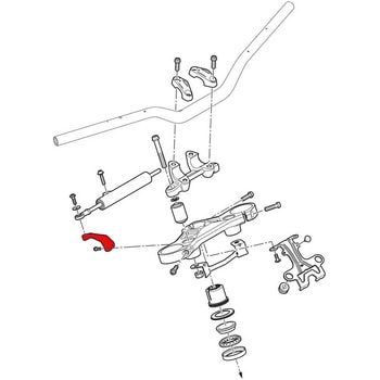 Steering damper bracket Ducati Streetfighter V4 CNC Racing (シーエヌシーレーシング)