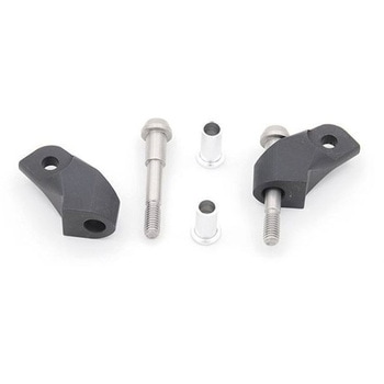 TMAX MIRRORS REPOSITION KIT FROM FAIRING TO HANDLEBAR (ORIGINAL LEVER) - LIGHTECH (ライテック)