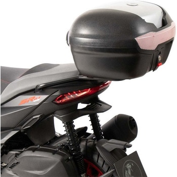 Topcase - Set Journey 40 black/silver incl. carrier for Aprilia SR GT 125/200/Sport (ab 2022) - HEPCO&BECKER (ヘプコ&ベッカー)