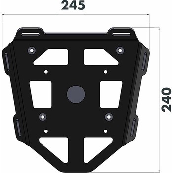 Topcase - Set Journey 40 ブラック Incl. Carrier For Honda CRF 250 L (2012-) / Rally (2017-) - HEPCO&BECKER (ヘプコ&ベッカー)