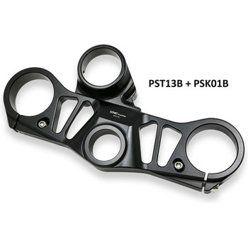Triple clamps Aprilia RSV4 - Top Yoke ブラック CNC Racing (シーエヌシーレーシング)