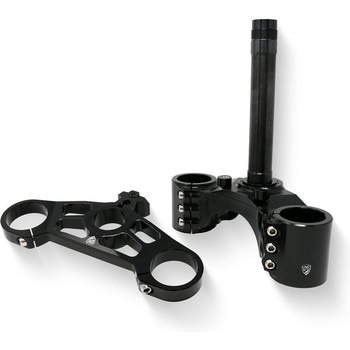 Triple clamps Ducati 1098 1198 Φ53-56 mm - Adjustable offset ブラック CNC Racing (シーエヌシーレーシング)