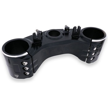 Triple clamps Ducati XDiavel - Bottom Yoke ブラック/Silver CNC Racing (シーエヌシーレーシング)