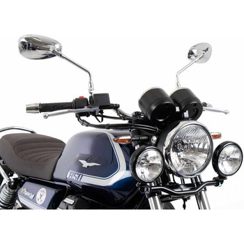 Twinlight-Set - ブラック for Moto Guzzi V7 Stone / Special (850 ccm) (2021-) HEPCO&BECKER (ヘプコ&ベッカー)