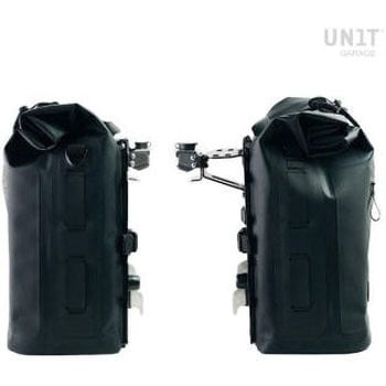 Two Khali サイドパニア TPU 35L-45L+Pair of aluminium plates mountable UnitGarage (ユニットガレージ)