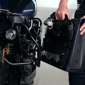 Two Khali サイドパニア TPU 35L - 45L + Pair of aluminium plates Original BMW frame | 2xUG002-AL0C-original-bmw-frame UnitGarage (ユニットガレージ)