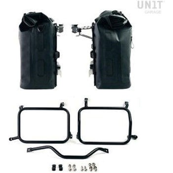 Two Khali サイドパニア TPU 35L - 45L + アルミプレート(ペア)付 Inox サブフレーム HD Pan America | 2xUG002-AL0C-3306-BL UnitGarage (ユニットガレージ)