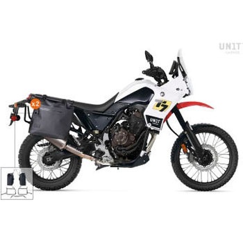 Two Khali サイドパニア TPU 35L - 45L + アルミプレート(ペア)付 Inox サブフレーム Yamaha | 2xUG002-AL0C-3206-BL UnitGarage (ユニットガレージ)