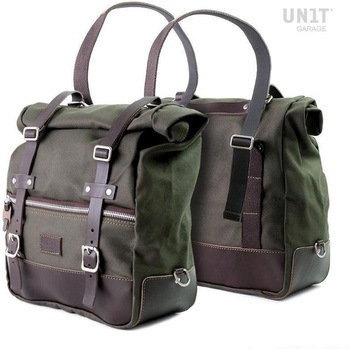 Two universal side bags in Canvas | 2xU003 UnitGarage (ユニットガレージ)