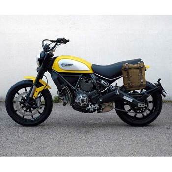 Waxed Suede サイドパニアケース + サブフレーム Ducati Scrambler Series | U002-1007 UnitGarage (ユニットガレージ)