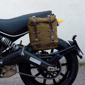Waxed Suede サイドパニアケース + サブフレーム Ducati Scrambler Series | U002-1007 UnitGarage (ユニットガレージ)
