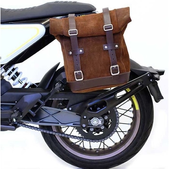 WAXED SUEDE サイドパニアケース + サブフレーム HUSQVARNA 401 | U002-3000 - UnitGarage (ユニットガレージ)