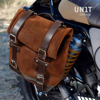 Waxed Suede サイドパニアケース + サブフレーム K Series | U002-1806 UnitGarage (ユニットガレージ)