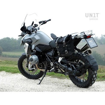 Waxed Suede サイドパニアケース + サブフレーム R1200 GS LC | U002-1901SX UnitGarage (ユニットガレージ)