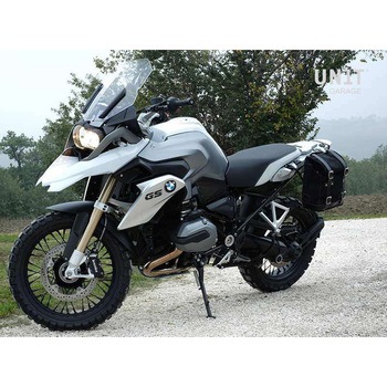Waxed Suede サイドパニアケース + サブフレーム R1200 GS LC | U002-1901SX UnitGarage (ユニットガレージ)
