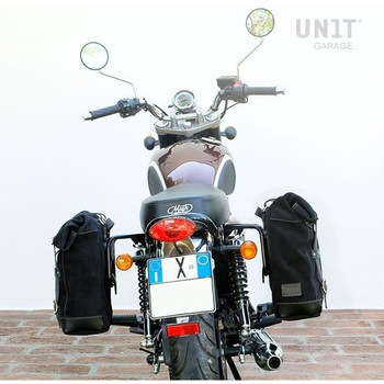 Waxed Suede サイドパニアケース + 右 サブフレーム Mash | U002-2600DX UnitGarage (ユニットガレージ)