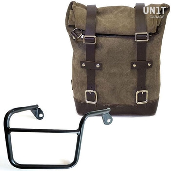 Waxed Suede サイドパニアケース + 右 サブフレーム Mash | U002-2600DX UnitGarage (ユニットガレージ)