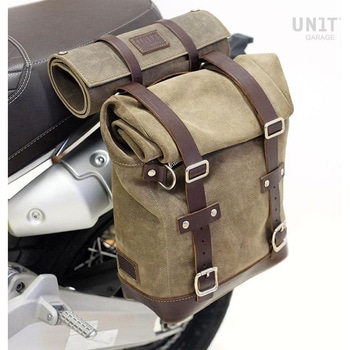 Waxed Suede サイドパニアケース + 左 サブフレーム Ducati Scrambler 1100 | U002-1010SX UnitGarage (ユニットガレージ)