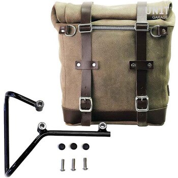 【2024年製 新品】 U202+3002-MossGrey Waxed 22L Scram サイドパニアケース suede 入浴剤・バスソルト