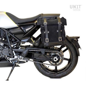 Waxed suede サイドパニアケース Scram 22L-30L + サブフレーム husqvarna vitpilen 701 | U202-3001 - UnitGarage (ユニットガレージ)