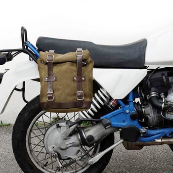 Waxed suede サイドパニアケース Scram 22L-30L + サブフレーム R80 G/S | U202-1008 UnitGarage (ユニットガレージ)