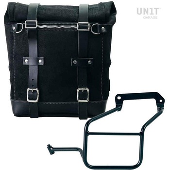 Waxed suede サイドパニアケース Scram 22L-30L + サブフレーム Royal Enfield | U202-3800 UnitGarage (ユニットガレージ)