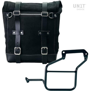 Waxed suede サイドパニアケース Scram 22L-30L + 右 サブフレーム BMW CE 04 | U202-3700DX UnitGarage (ユニットガレージ)