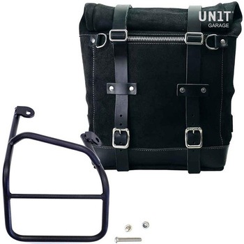 Waxed suede サイドパニアケース Scram 22L-30L + 右 サブフレーム Ducati Scrambler 1100 | U202-1010DX UnitGarage (ユニットガレージ)