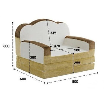 A399a-359WH/515BE/516BR 食パンソファベッド セルタン 高さ60cm幅80cm
