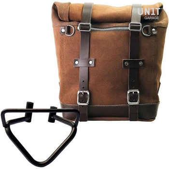 Waxed suede サイドパニアケース Scram 22L-30L + 右 サブフレーム husqvarna 200 (2020 until now) | U202-3003DX UnitGarage (ユニットガレージ)