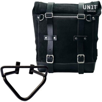 Waxed suede サイドパニアケース Scram 22L-30L + 右 サブフレーム husqvarna 200 (2020 until now) | U202-3003DX UnitGarage (ユニットガレージ)