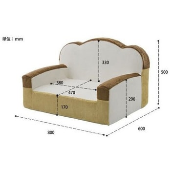 A442a-359WH/515BE/516BR 食パンソファ セルタン ショクパンタイプ 高