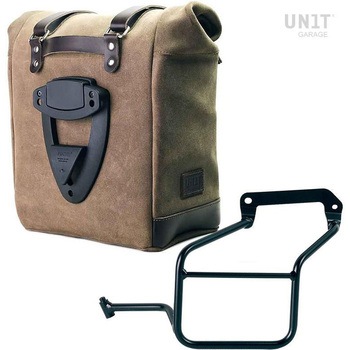 Waxed suede サイドパニアケース Scram 22L-30L + 右 サブフレーム R 1200 R LC | ug-U202-2101DX UnitGarage (ユニットガレージ)