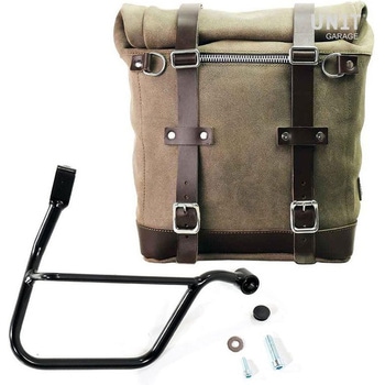 Waxed suede サイドパニアケース Scram 22L-30L + 右 サブフレーム Triumph Street 900 Series (2017 until now) | U202-1013DX UnitGarage (ユニットガレージ)