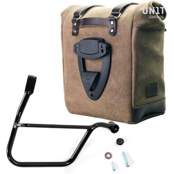 Waxed suede サイドパニアケース Scram 22L-30L + 右 サブフレーム Triumph Street 900 Series (2017 until now) | U202-1013DX UnitGarage (ユニットガレージ)