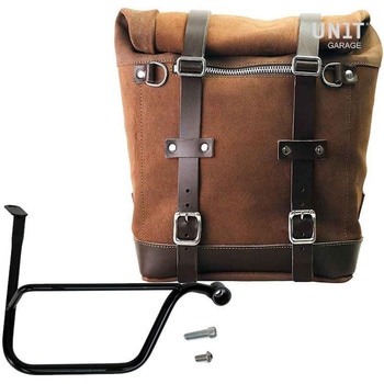 Waxed suede サイドパニアケース Scram 22L-30L + 右 サブフレーム Triumph Thruxton & Thruxton R 1200 (2016 until now) | U202-1020DX UnitGarage (ユニットガレージ)