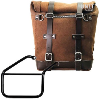 Waxed suede サイドパニアケース Scram 22L-30L + 右 サブフレーム Triumph Trident 660 | U202-3500DX UnitGarage (ユニットガレージ)