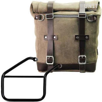 Waxed suede サイドパニアケース Scram 22L-30L + 右 サブフレーム Triumph Trident 660 | U202-3500DX UnitGarage (ユニットガレージ)