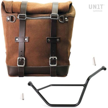 Waxed suede サイドパニアケース Scram 22L-30L + 左 サブフレーム Bmw GS 850/1100/1150 e AD | U202-1524SX UnitGarage (ユニットガレージ)