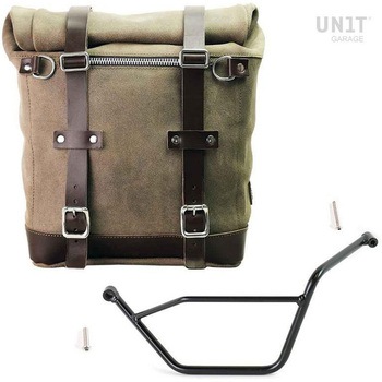 Waxed suede サイドパニアケース Scram 22L-30L + 左 サブフレーム Bmw GS 850/1100/1150 e AD | U202-1524SX UnitGarage (ユニットガレージ)