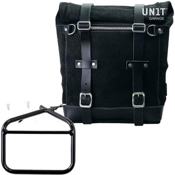 Waxed suede サイドパニアケース Scram 22L-30L + 左 サブフレーム Ducati Scrambler Series | U202-1007 UnitGarage (ユニットガレージ)