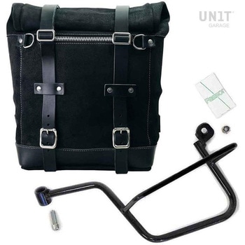 Waxed suede サイドパニアケース Scram 22L-30L + 左 サブフレーム Guzzi V7 | U202-2213SX UnitGarage (ユニットガレージ)
