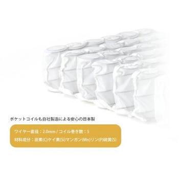 ポケットコイル搭載 頭部リクライニング座椅子 セルタン