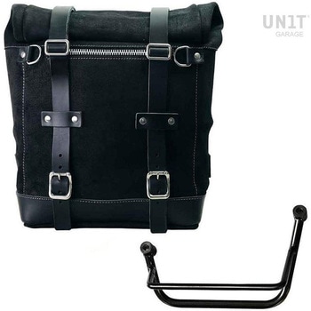 Waxed suede サイドパニアケース Scram 22L-30L + 左 サブフレーム Guzzi V85 TT | U202-2251SX UnitGarage (ユニットガレージ)